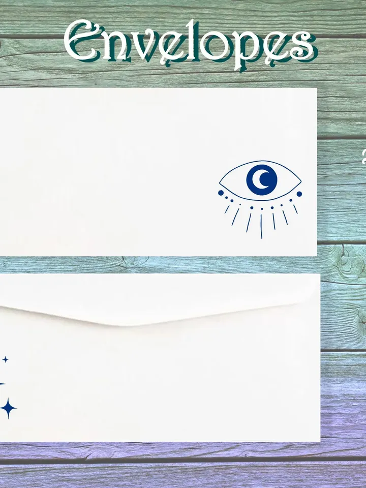 Blue Eye Writing Paper | Evil Eye Protection Stationery | Protection Spell Paper | Protection Magic Page | Letter Paper | Eye Journal Page
