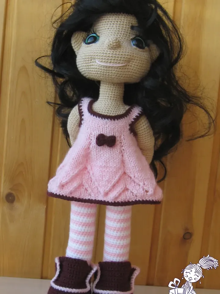 TUTORIAL: Long legged Doll crochet pattern, size 40-50cm*