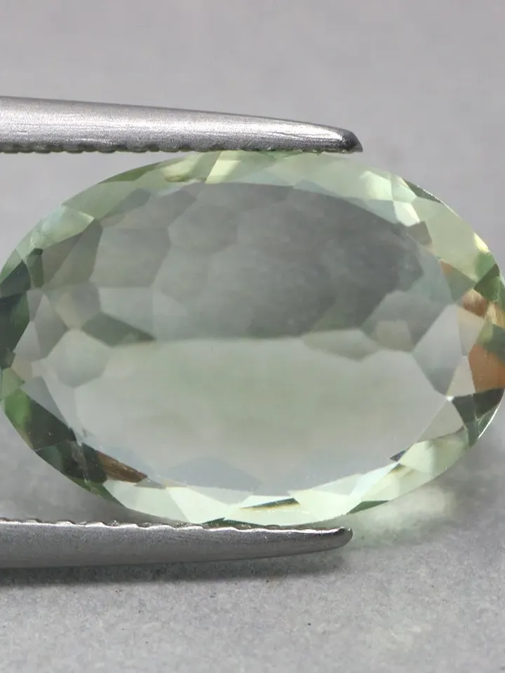 5.90  CT Gorgeous Rarest ! Unheated 100% Natural Best Green Amethyst From Brazil