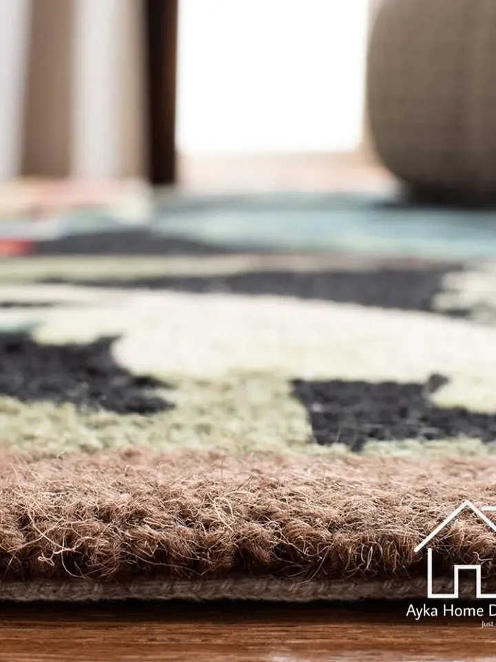 Ayka Flora Hand Made Woolen Tufted Rug 100% Fine wool Trending carpets and rugs for Living Room and for kids room Hall Rug / Christmas Gift