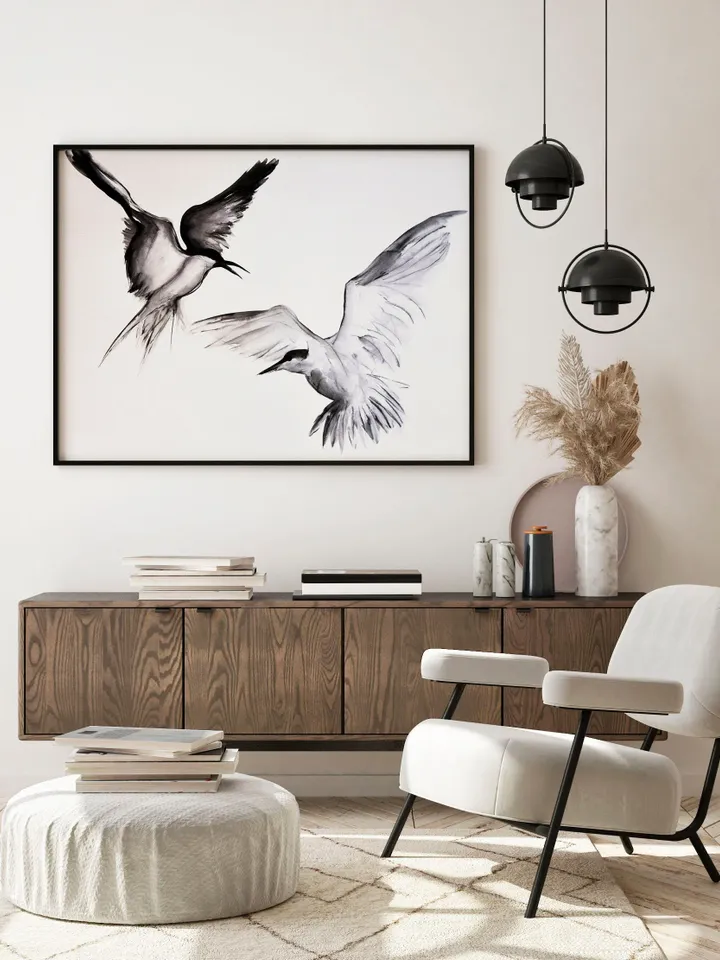 Watercolor Paints, Handmade Watercolor Paint, Modern Watercolor Painting, Bird Art, Watercolor Illustration, Nursery Wall Art, Bird Wall Art