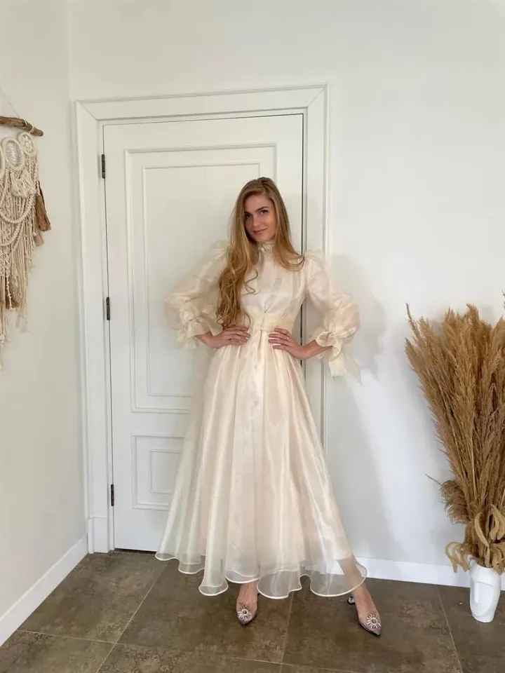 AHUNARE HIJAB - Wedding Dress, Muslim Evening Gown, Nikah, Islamic Wedding, Engagement, Bridesmaid