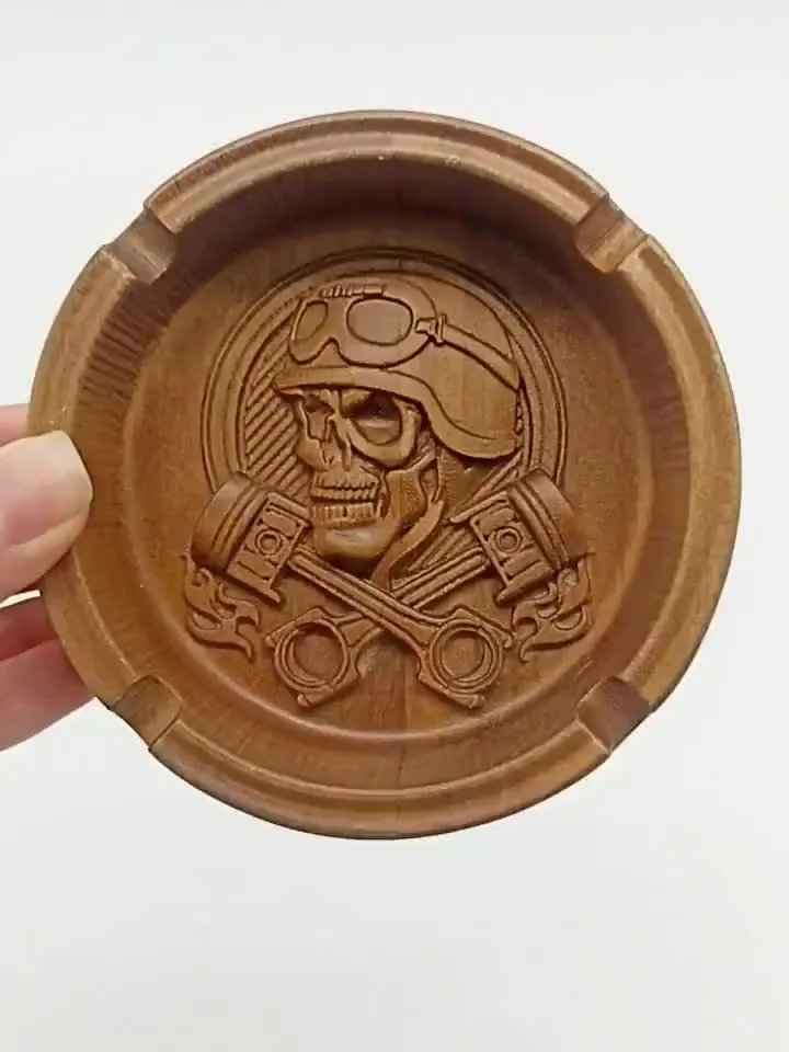 Skull Ashtray, Biker skull harley davidson Skull, American eagle, Motorcycle Wooden wall art, American Biker, Riding bike, Wall Wooden bike