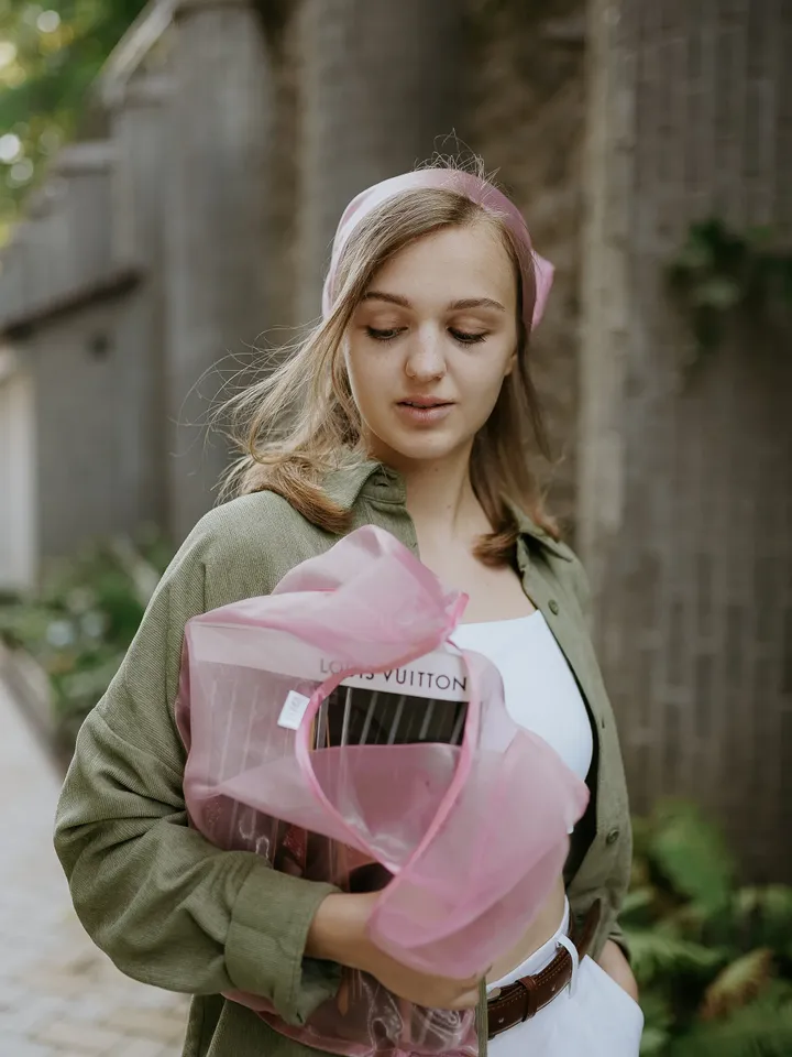 Pink set Pink tote bag Cute couple gift Romantic gift Beach bag Bandanas Hairscarf for women Head wrap