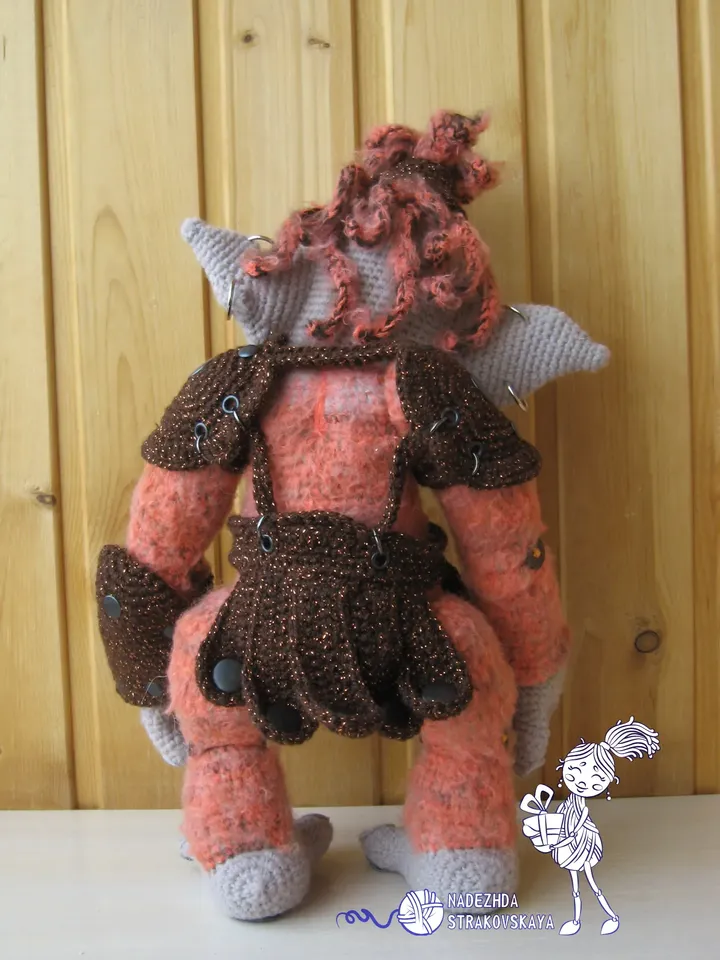 Tutorial: TROLL WARRIOR Terrible. Crochet pattern version 3*