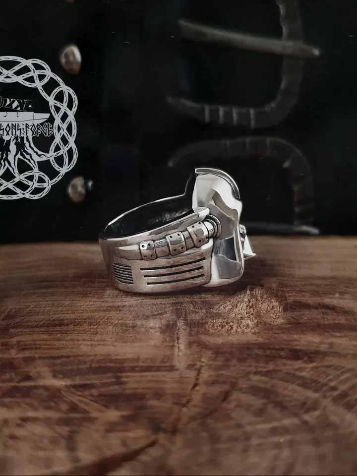 Darth Vader Ring, Star Wars Ring, Star Wars Jewelry, Sterling Silver Darth Vader Ring