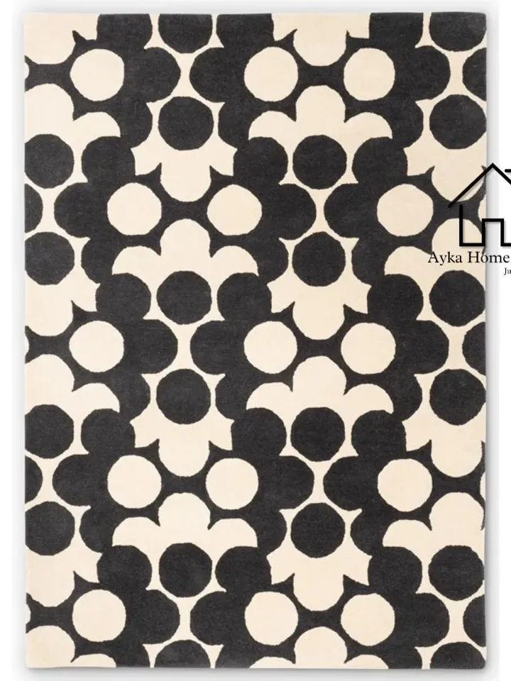 Ayka HandMade Tufted 100% Fine wool Trending carpets and rugs for Living Room and for kids room / Hall Rug / Christmas Gift / Office Rug