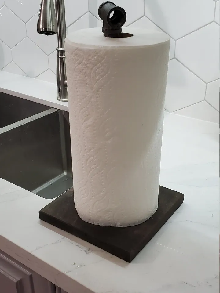 Industrial Rustic Paper Towel Holder | Urban Pipe Paper Towel Holder | Kitchen Paper Roll Dispenser | Farmhouse Towel Holder | Steampunked