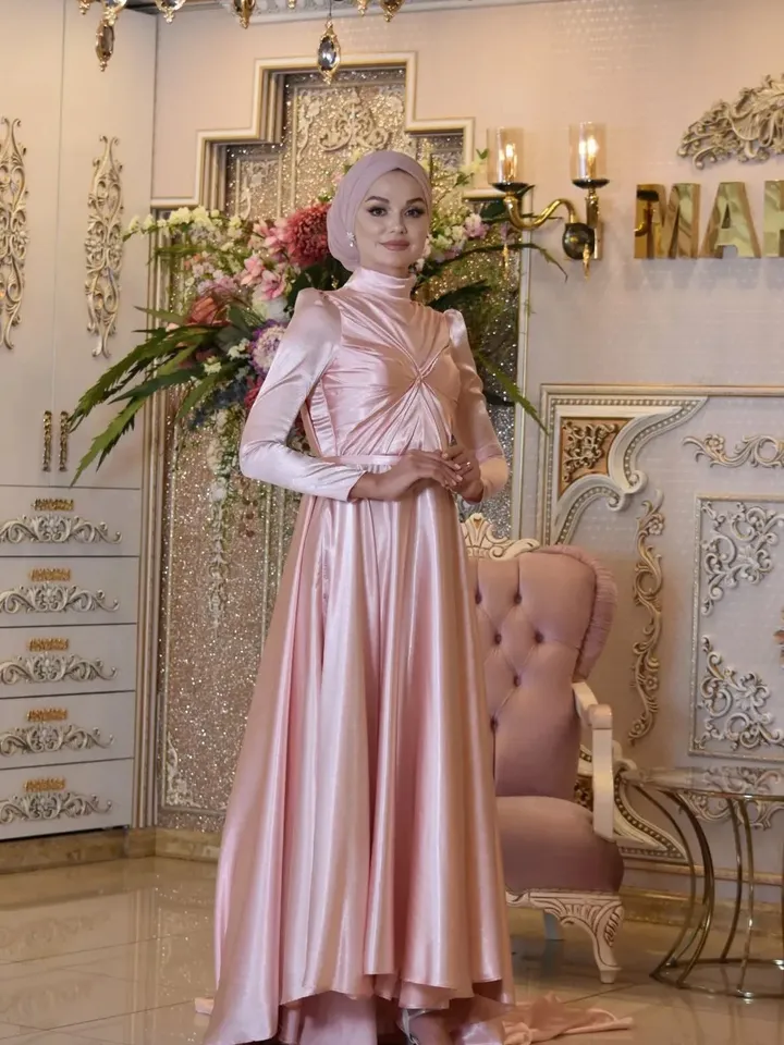 AHUNARE HIJAB - Wedding Dress, Muslim Evening Gown, Nikah, Islamic Wedding, Engagement, Bridesmaid