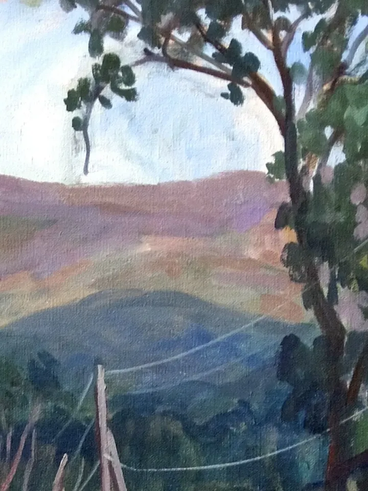 Large Original Berkshires Landscape Painting - Falling Light/Sloan Road - 22x28 Oil on Canvas, Signed Plein Air Impressionist Fine Art
