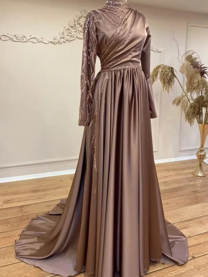 AHUNARE HIJAB - Bridesmaid Dress, Muslim Evening Dress, Nikah, Islamic Wedding, Engagement, Bridesmaid, , Prom Dresses, Long Dress,