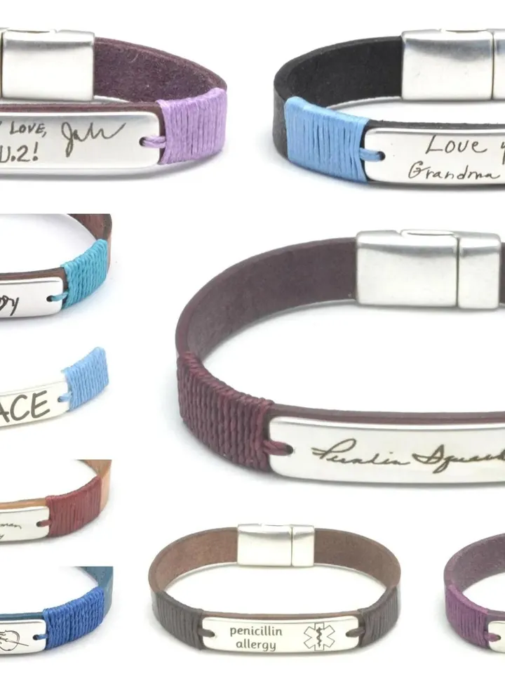 Penicillin Allergy Bracelet, Diabetic PTSD Pace Maker Epilepsy Autism Emergency Alert Bracelet, Christmas bracelet for Men, Women and Kids