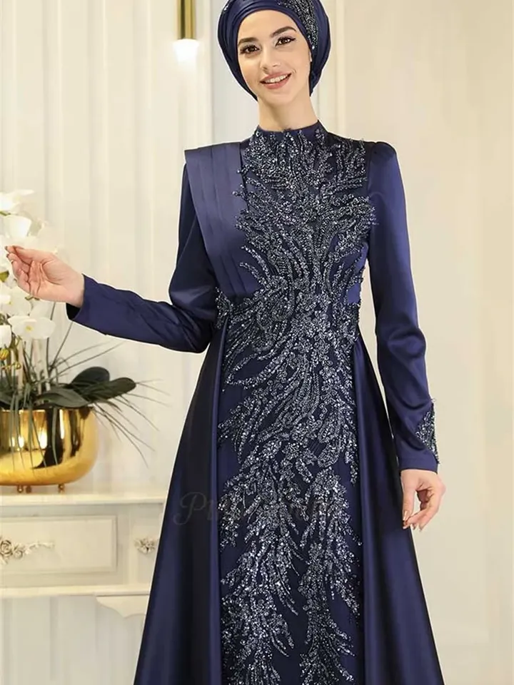 AHUNARE HIJAB - Wedding Dress, Muslim Evening Gown, Nikah, Islamic Wedding, Engagement, Bridesmaid