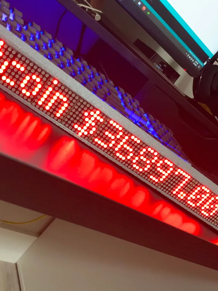 20” Crypto Coin Price Ticker Display