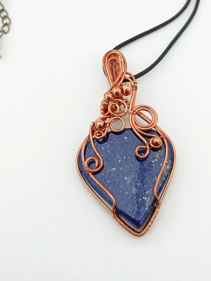 Lapis Lazuli original Necklace, Boho style, Friendship gift, Trend jewelry, Anniversary gift
