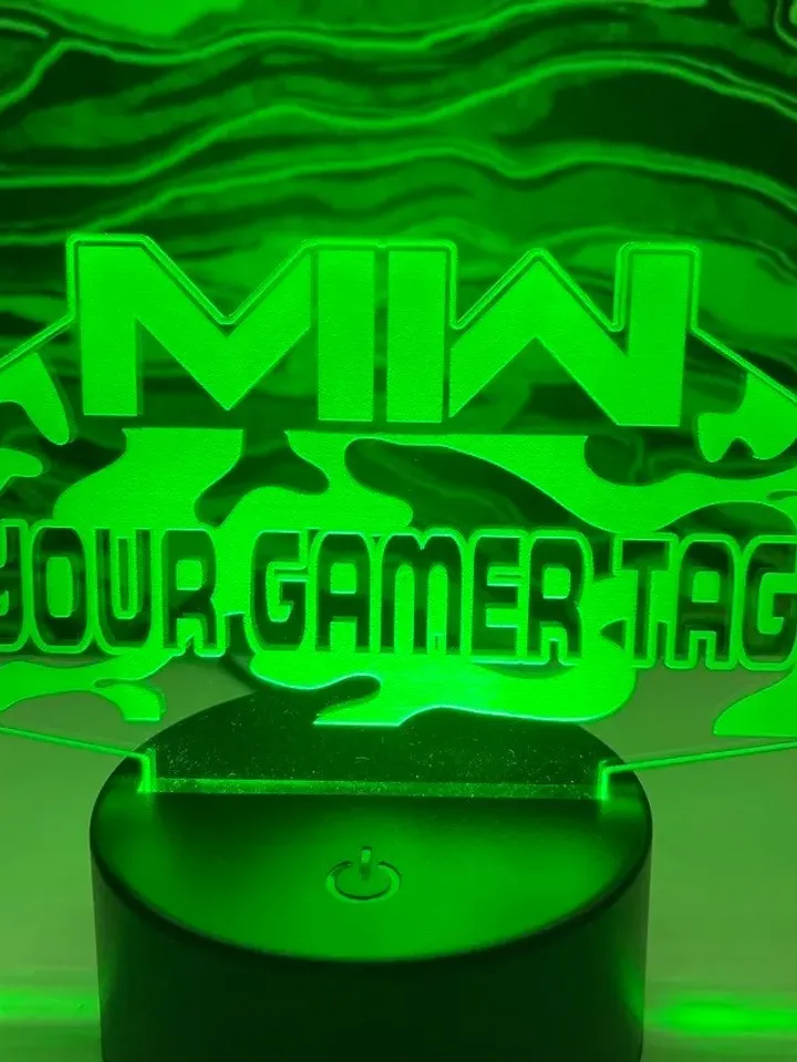 COD MODERN WARFARE ll Gamer Tag Home Decor Sign | Gamer Tag Sign | Gaming Desk accessories | Gaming desk sign