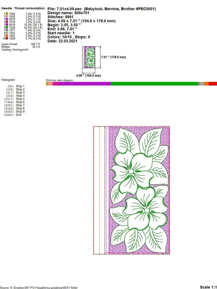ITH bag pattern Cosmetic bag embroidery designs In the hoop phone case wallet flowers 5x7 6x10 hoop embroidery projects Instant Download