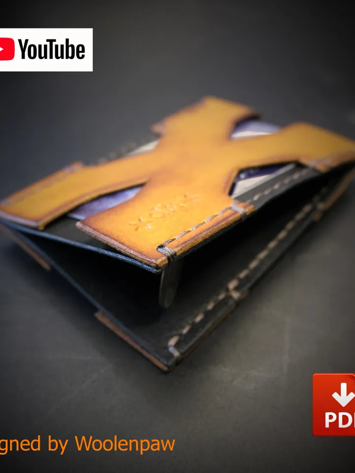 X-Pocket wallet - leather wallet by Woolenpaw MW5