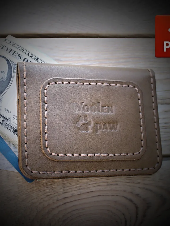 BF-leather pattern - simple bifold wallet. Download pattern PDF/SVG.