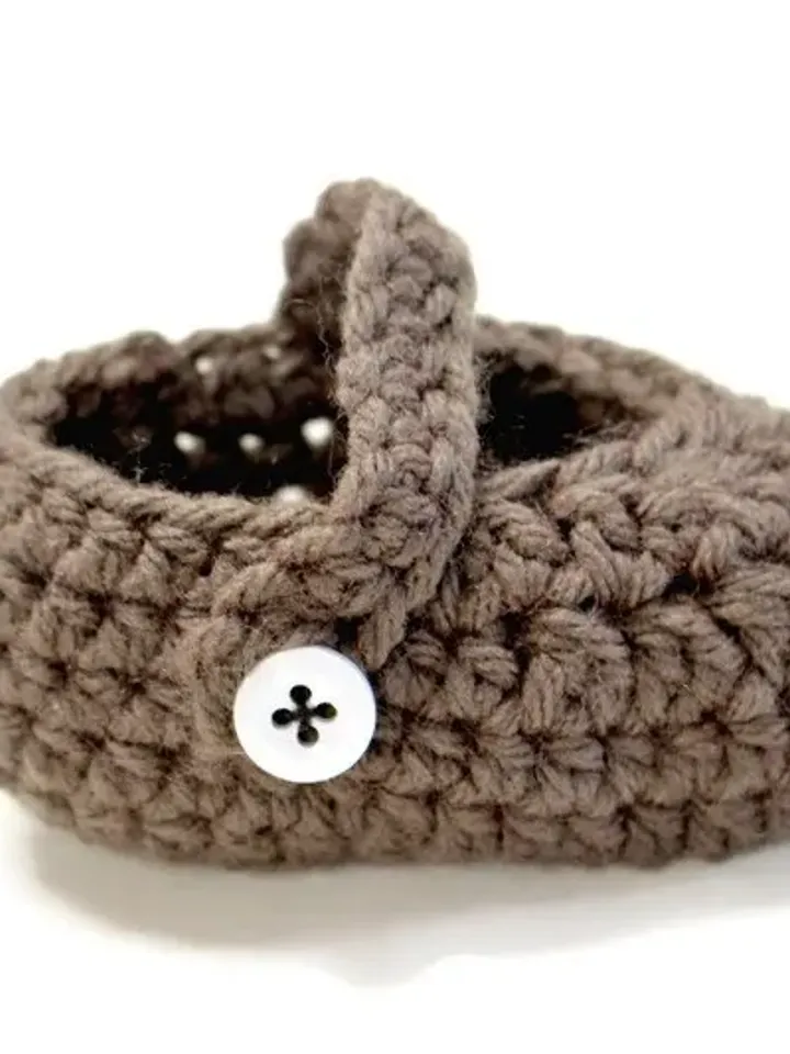 Crochet Newborn Mary Janes Ballet Slippers, Baby Shoes, Great Stocking Stuffers for Baby's First Christmas, Baby Shower Gift Idea, Baby Sock
