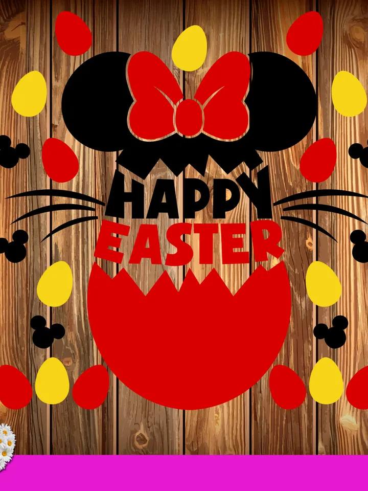 Happy Easter Minnie Egg My 1 st First Easter Cutie Rabbit Bunny digital design Cricut svg dxf eps png ipg pdf cut file