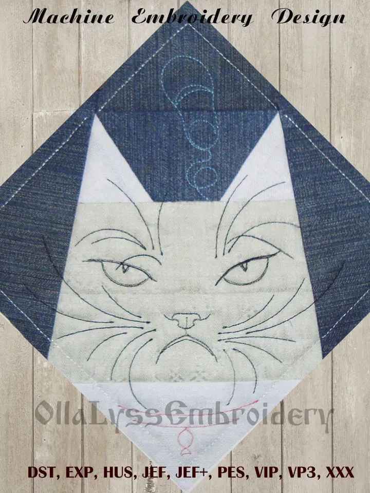 Cats Quilt Blocks 7x7 ITH machine embroidery designs