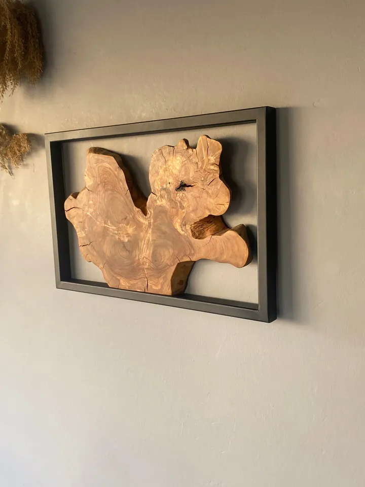 Olive Wood Wall Art 21", Frames for Wall Art, Wood Tree Wall Art, Wood Wall Art Modern