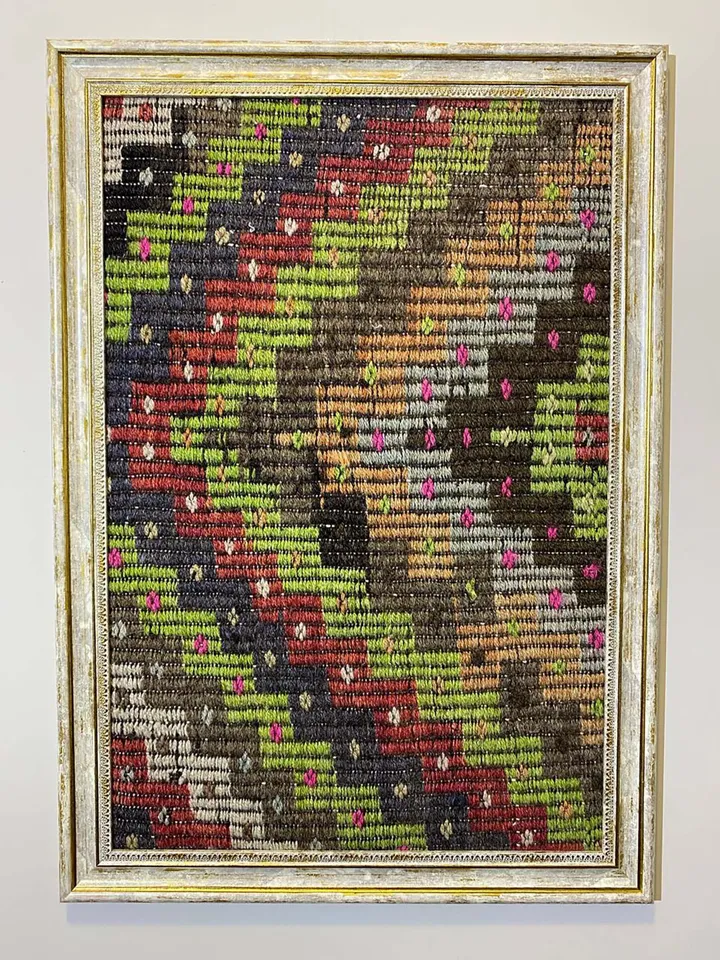 Hand-Woven Vintage Kilim Wall Hangings - Unique Home Decor - 50x70 cm - Boho Chic Woolen Art