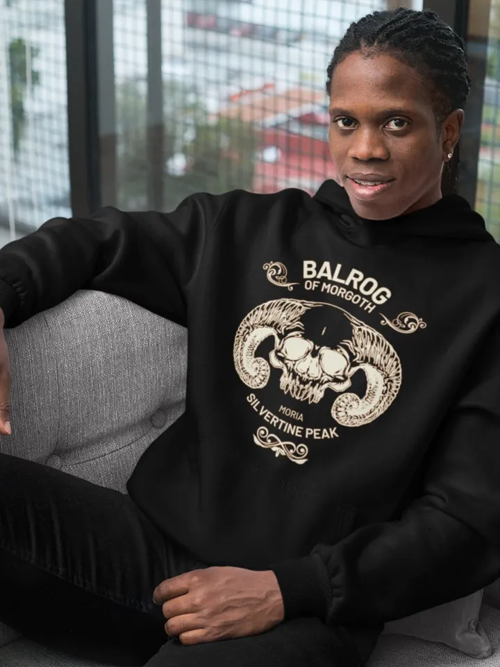 Balrog Hoodie | Unisex Balrog Lord of the Rings Sweatshirt, Middle-Earth Hoodie, Tolkien Shirt, Balrog Sweater