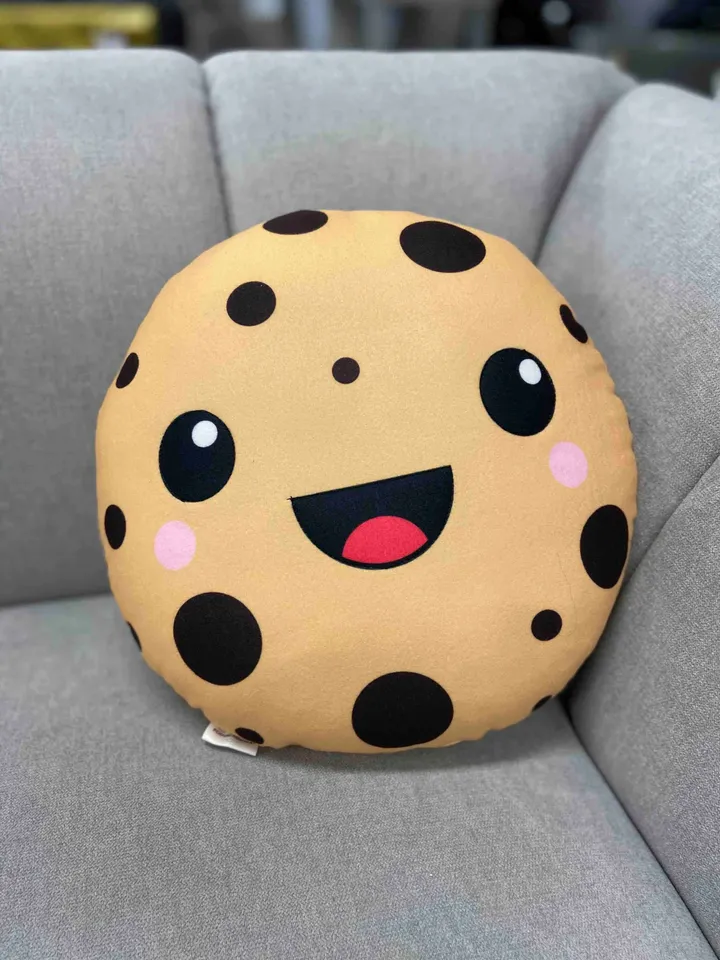 Cookie Pillow / plush cookie / cute kawaii / kawaii food / kids room / food pillow/ cute cookie/ kawaii gifts / chocolate chip cookie