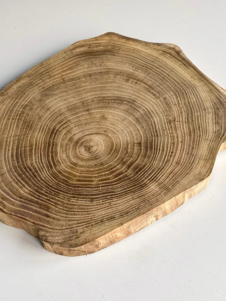Live Edge Acacia Wood Slab, 13"x13"x1" Raw Edge Wood, Epoxy Resin Wood, Tree Slice, Live Edge Slabs