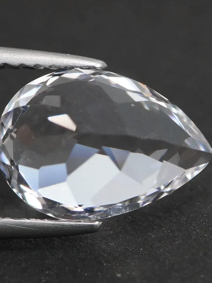 3.69 CT Valuable! Rare Silver White Unheated 100% Natural Danburite From Mexico