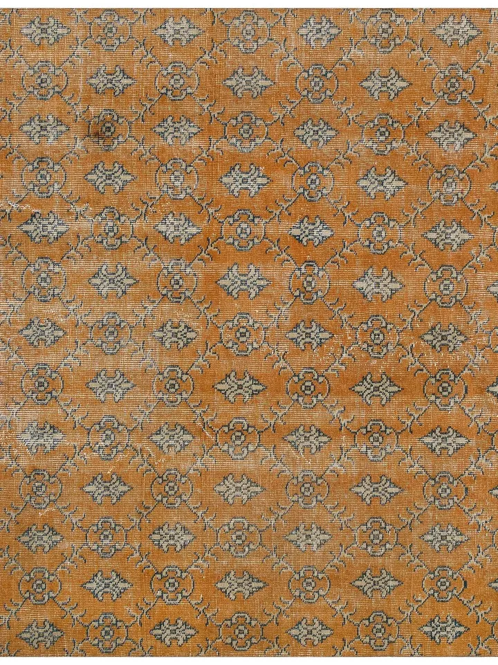 Add a Pop of Color to Your Home with this Orange Turkish Area Rug