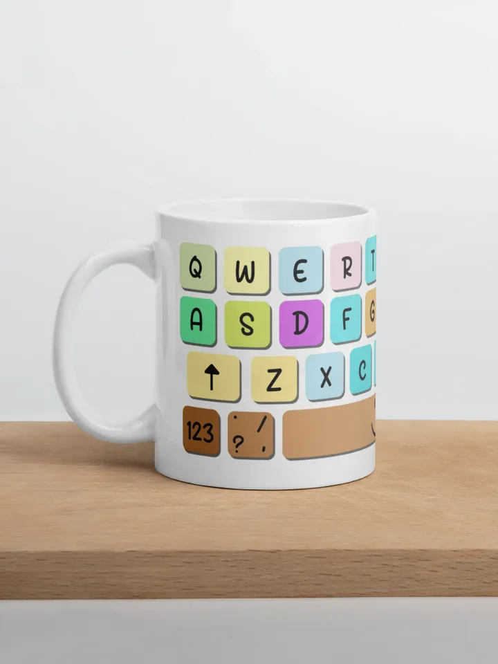 White glossy mug
