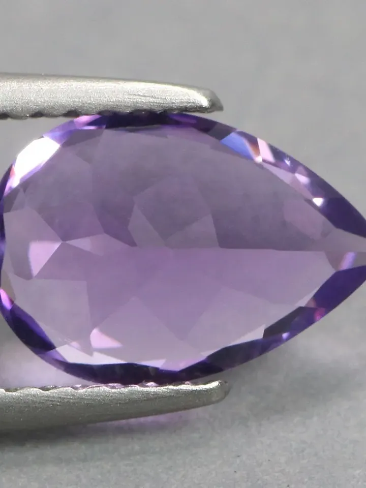 1.76 CT Flawless Sparkling 100% Natural AAA Grade Color Purple Amethyst From Bolivia