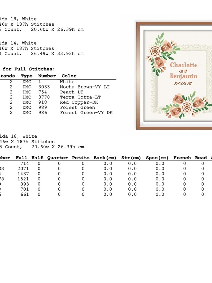 DIY. Wedding cross stitch pattern. Anniversary Cross stitch pattern.