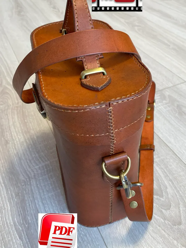Template leather bag - Pattern women's leather bag - Pattrern PDF - Digital woman's bag