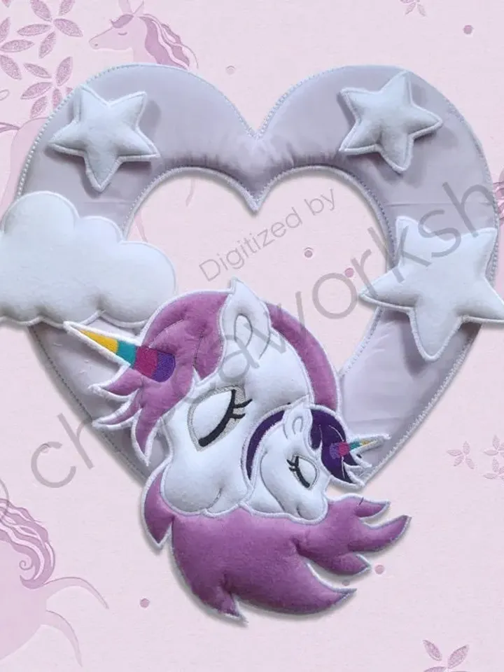 ITH Ghirlanda Unicorno- Ricamo a macchina con tutorial