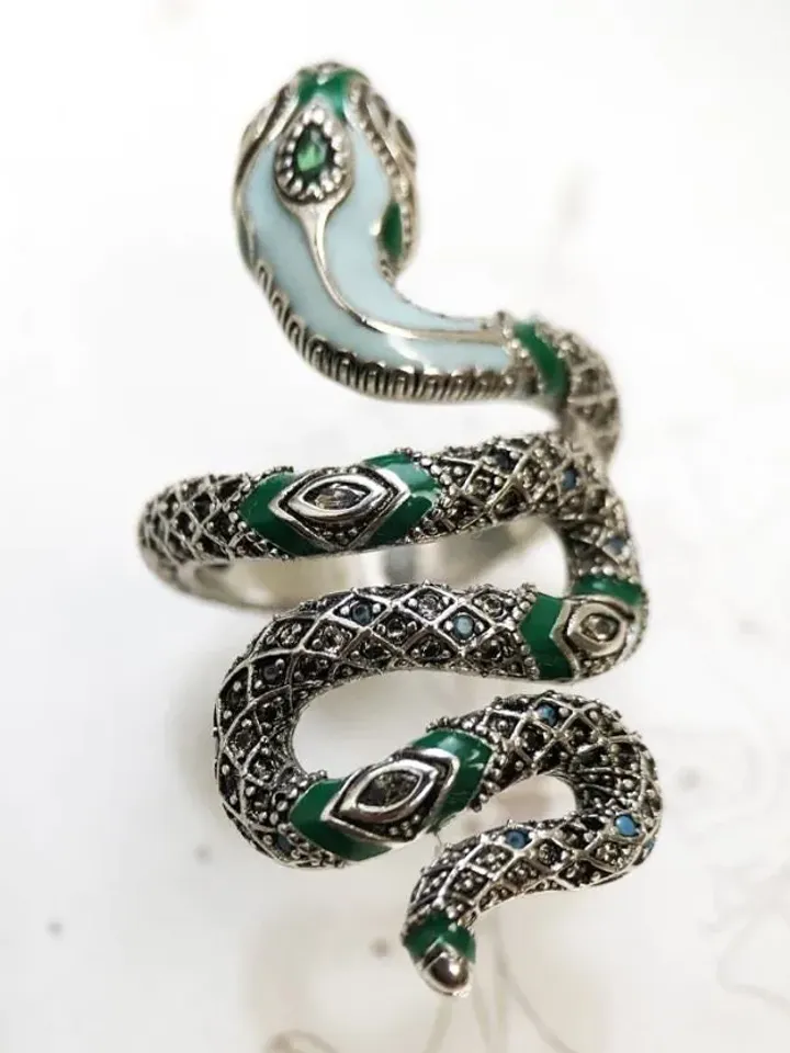 Bohemian Snake Ring, Adjustable Snake Ring, Snake Ring, 925 Sterling Silver Snake Ring, Silver Serpent Ring, Spiral Ring, Boheme Animal Ring