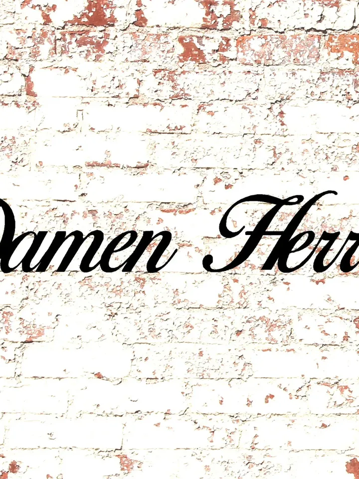 Damen Herren German Restroom Signs, Metal Bathroom signs, German Restaurant Decor, Public Bathroom sign, German Ladies Gentlemen sign