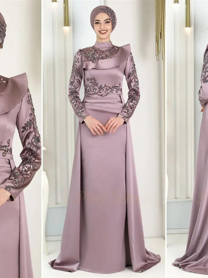 AHUNARE HIJAB - Wedding Dress, Muslim Evening Gown, Nikah, Islamic Wedding, Engagement, Bridesmaid