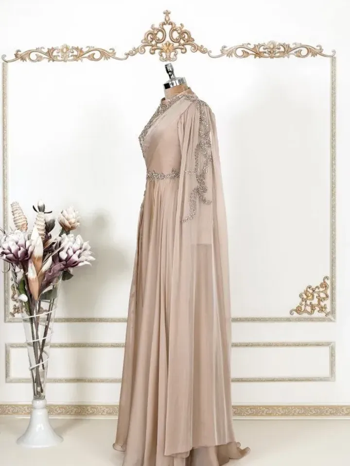 AHUNARE HIJAB - Wedding Dress, Muslim Evening Gown, Nikah, Islamic Wedding, Engagement, Bridesmaid