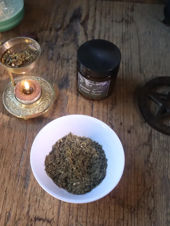 Samhain Incense, Samhain Offering Herbs, Samhain Offering, Herb and Essential Oil Incense, Witch's Incense, Sabbat Incense