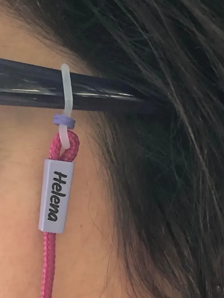 Custom Engraved Eyeglass Chain for Reading or Sunglasses | Personalized Paracord Glasses Starp with Name | Eyewear Gift for Her and Him