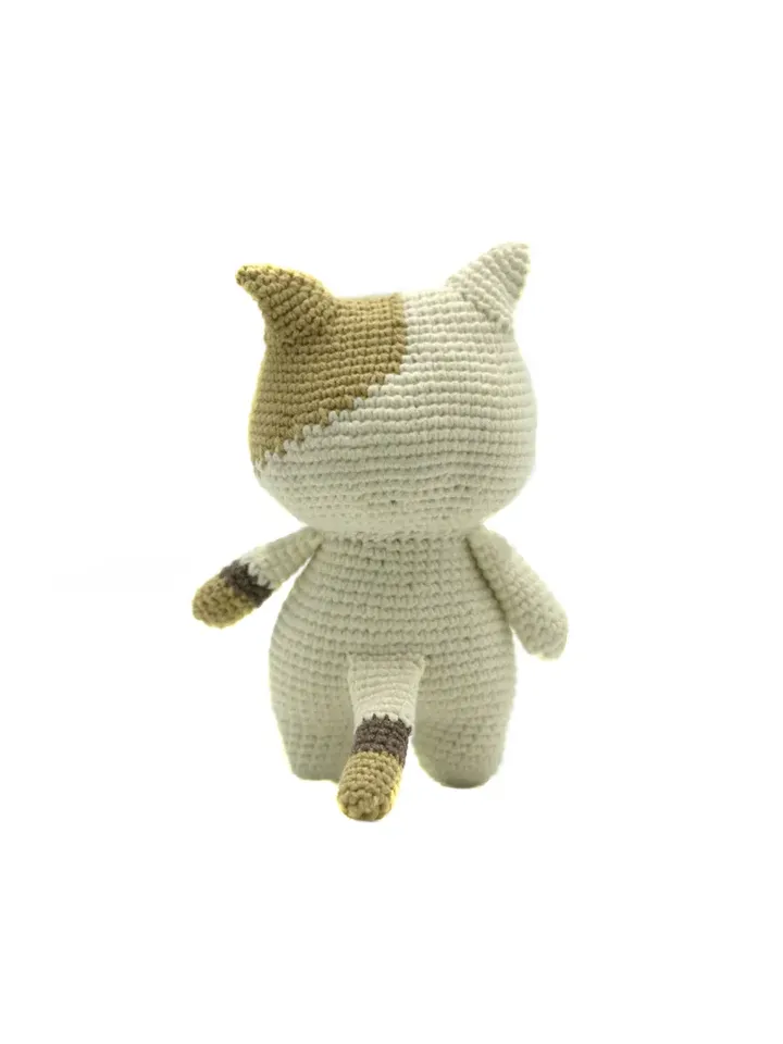 cute cat toy, first baby toy, stuffed animal, doll cat, cat lover gift, baby shower gift, home decor cat toy, cat plush