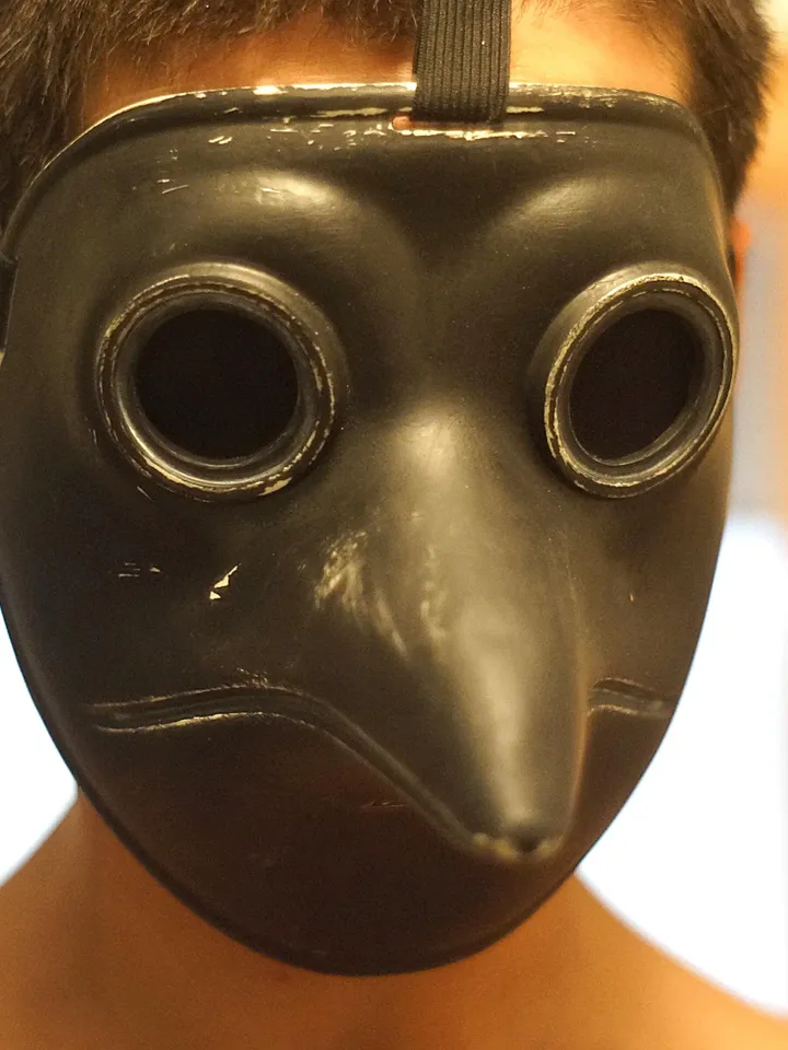 Plague Doctor mask Medieval Mask Cosplay Steampunk Bird Reaper Hood Custom made Custom plague mask Mesh Eye Lens