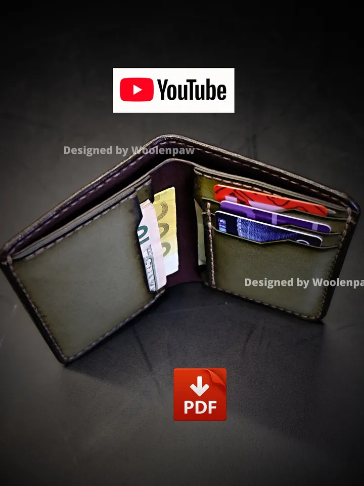 ID - wallet - leather pattern.BF21