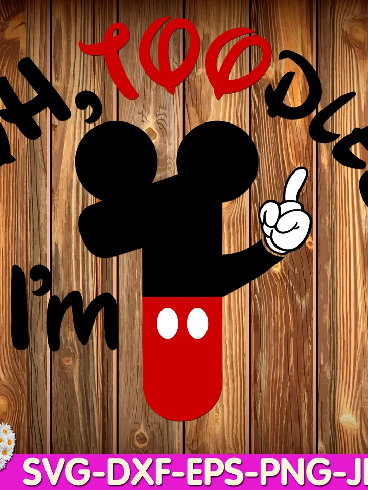 Oh Toodles I'm One Mouse Birthday oh TWOdles 1st Birthday One digital design Cricut svg dxf eps png ipg pdf cut file