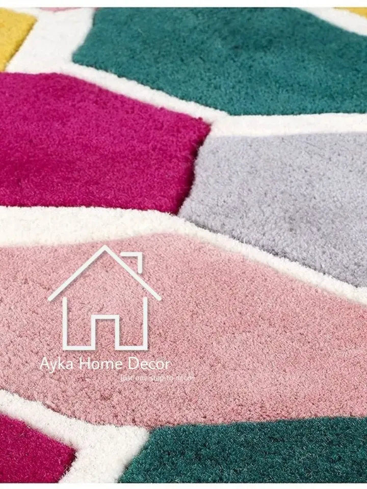 Ayka HandMade Tufted 100% Fine wool Trending carpets and rugs for Living Room and for kids room / Hall Rugs / Office Rugs / Christmas Gifts