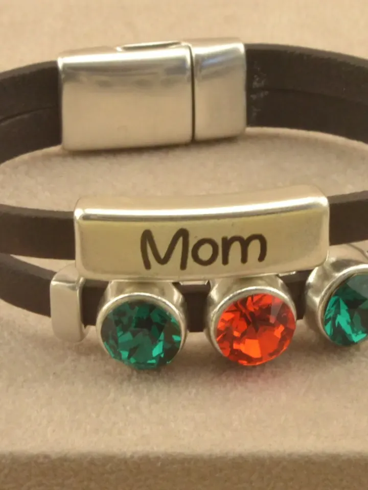 Personalized Multiple Birthstone Bracelet | Own Customized Family Bracelet with Birthstone | Women Jewelry Birthday Birth Stats Gift For Her